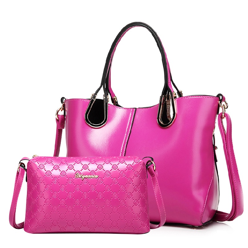 Set 2 túi xách màu hồng thời trang TU1528