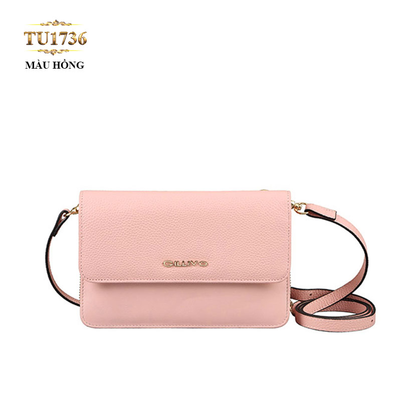 Túi đeo Gillivo mini màu hồng thời trang TU1736