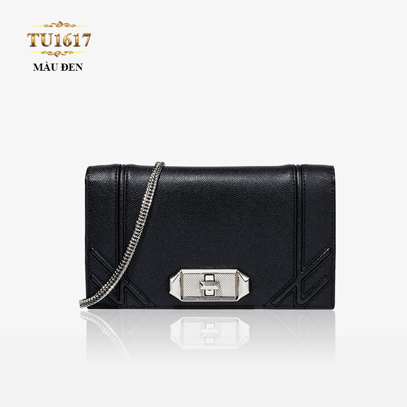 Túi xách CHARLES&KEITH dáng Chanel màu đen cao cấp TU1617