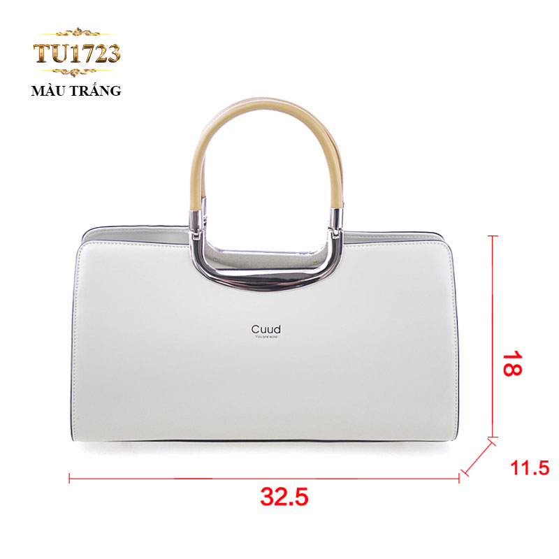 Túi xách Cuud cao cấp kiểu dáng thời trang (size nhỏ) TU1723 (Màu trắng) 