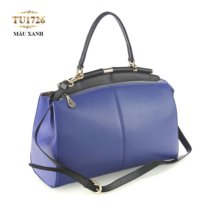 Túi xách da cao cấp xanh coban thời trang TU1726