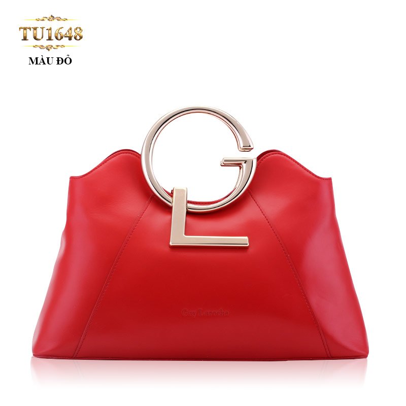 Túi xách đeo GL miệng túi lượn sóng cao cấp TU1648 (Màu đỏ)